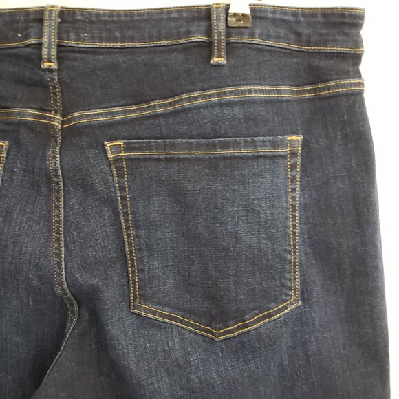 Lane Bryant Ankle Crop Jeans Size 22 Blue Stretch Waist Zip Fly 29" Inseam - Picture 5 of 6